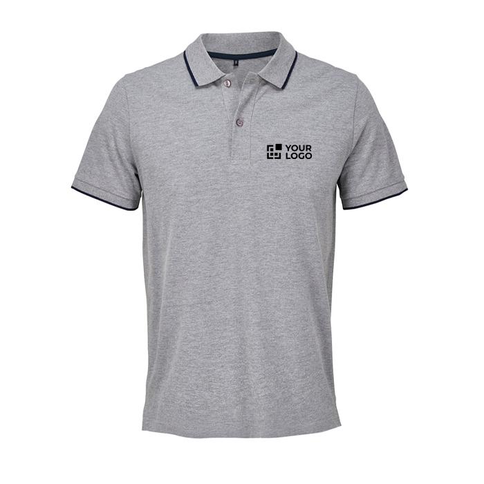 Unisex cotton polo with contrast stripe 200g/m² SOL'S PALERMO