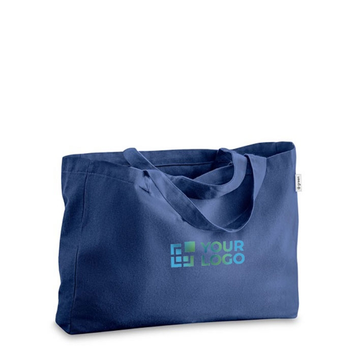 Recycled cotton bag with long handles, 280 g/m2