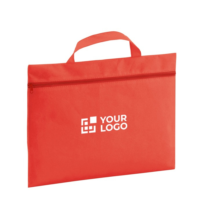 Trade fair bag non-woven fabric and carrying handle