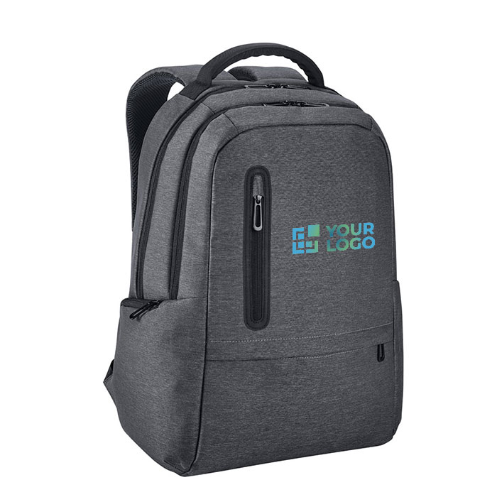 Waterproof laptop backpack with MicroUSB port 17''