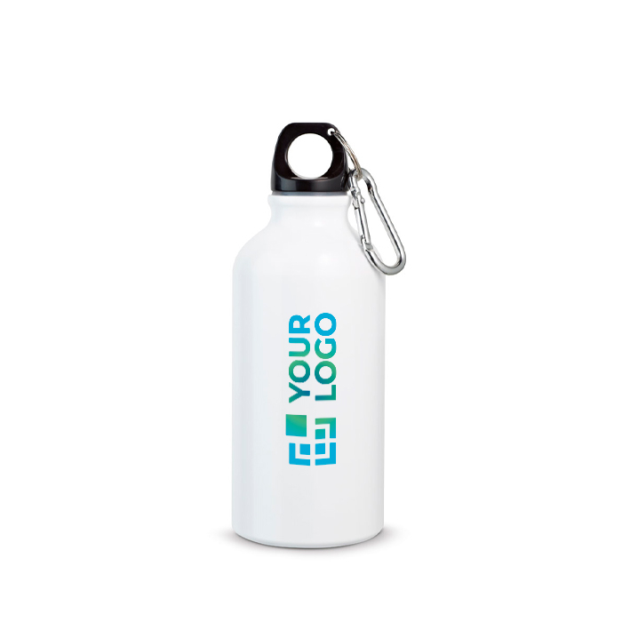 Branded aluminium bottle, printable, 400ml