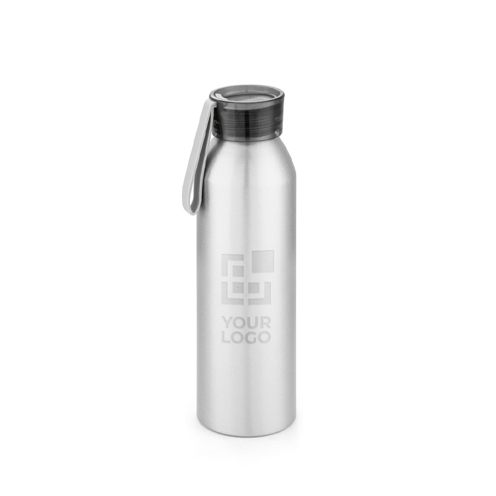 Leak-proof aluminium bottle, silicone handle, 660ml