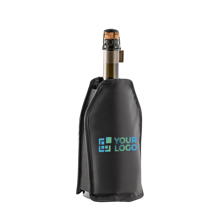 Nylon thermal cover for bottles with elastic band