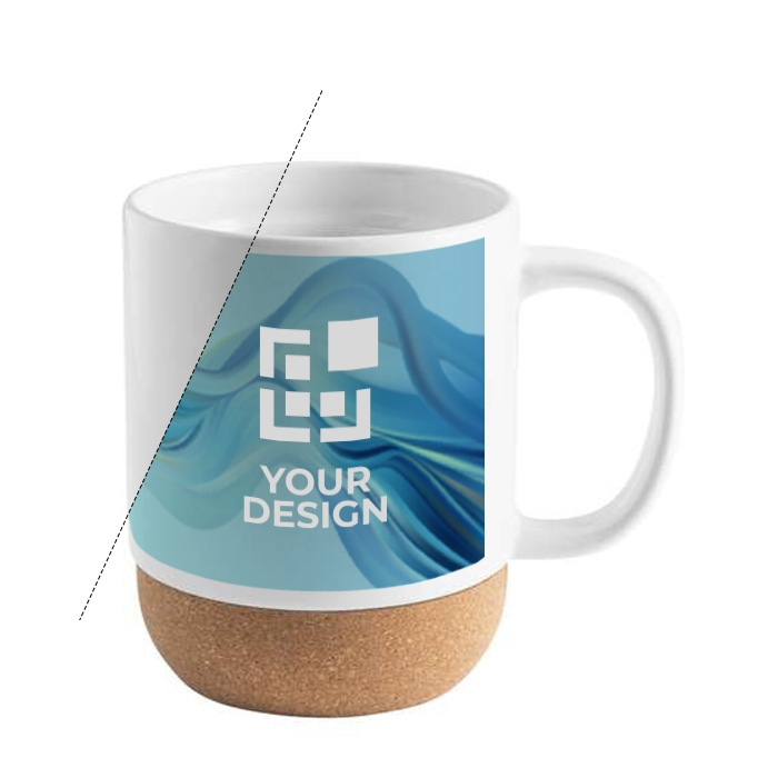 Ceramic mug with glossy finish for sublimation, 450ml