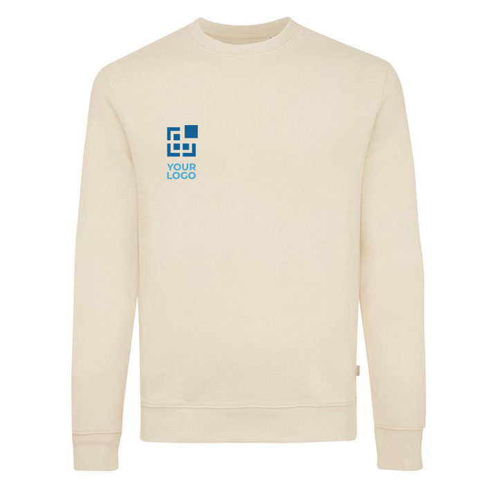 Speckled eco cotton sweatshirts for promotions, 340 g/m²