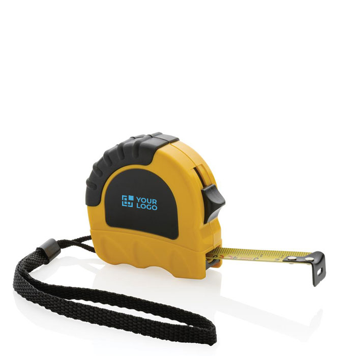 Recycled tape measure with rubber grip, 3 m / 16 mm