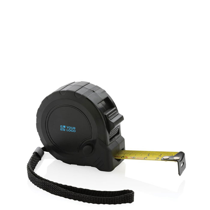Recycled promotional tape measure with auto stop, 5 m / 19 mm