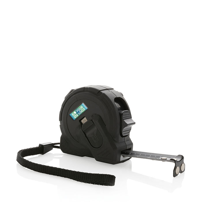 Custom tape measure with logo in premium case, 5 m