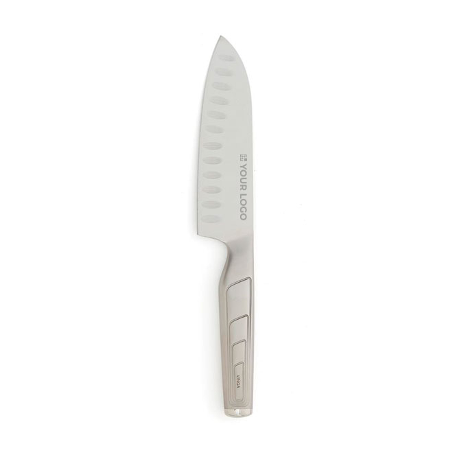 Japanese-style steel kitchen knife, Santoku