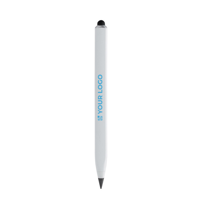 Recycled aluminium pencil with stylus tip and infinite ink