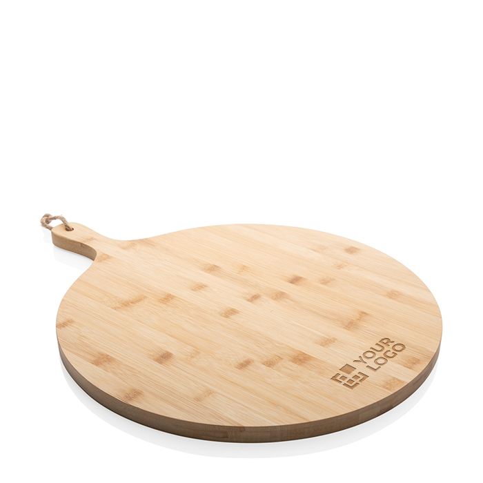 Personalised round bamboo chopping and serving board, Ø40 cm