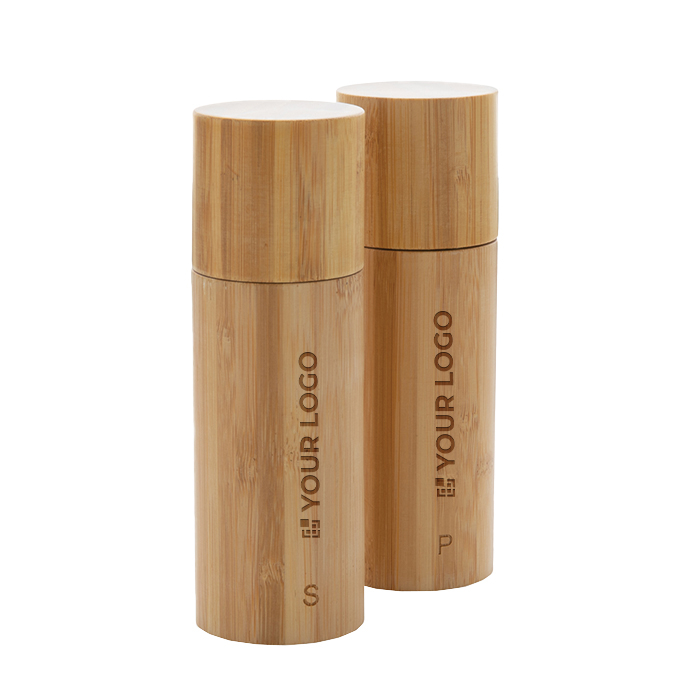 Large salt and pepper mills set for event giveaways