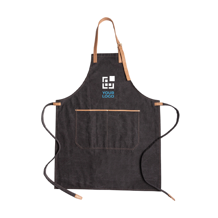 Premium printed apron with brown details, tavern style