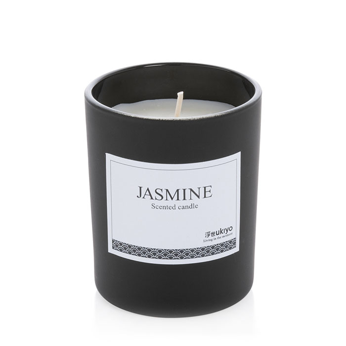 Scented candle in elegant promotional glass
