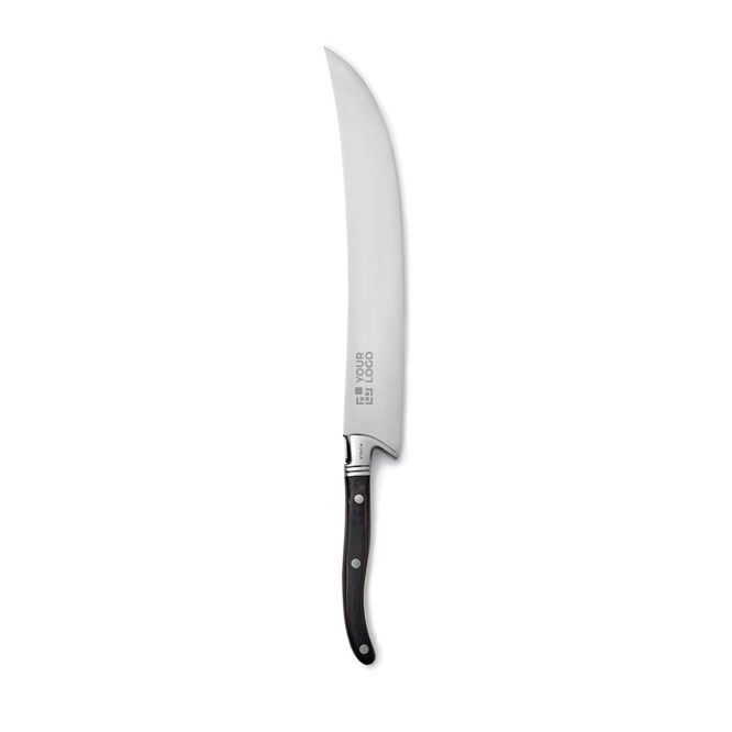Stainless steel champagne sabre with logo