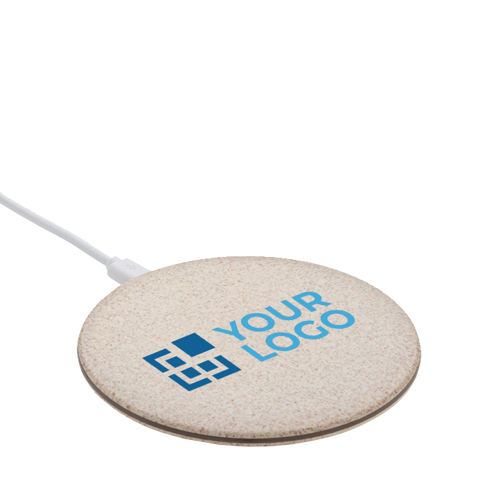 Ultra-slim wireless charger with eco-friendly circular shell