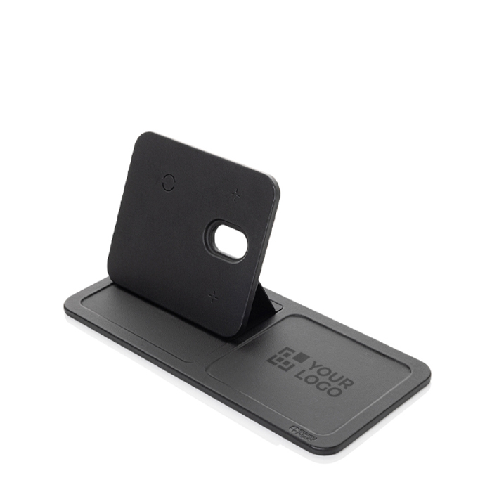 Recycled polyester tray with 3-in-1 wireless charger
