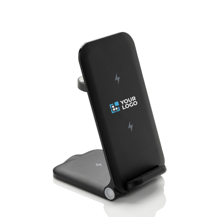 3-in-1 wireless charger in recyclable aluminium, 15 W