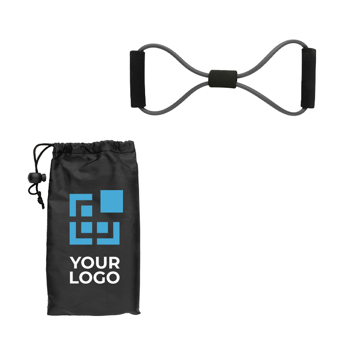 Promotional tension rope in presentation pouch