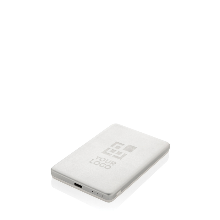 Magnetic wireless charging power bank with indicator, 5,000 mAh