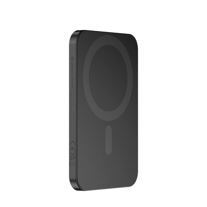 Magnetic power bank in recycled aluminium with magnet, 3,000 mAh