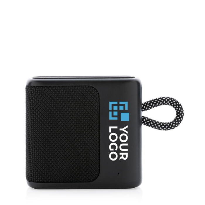 Waterproof, branded speaker with call-answering function