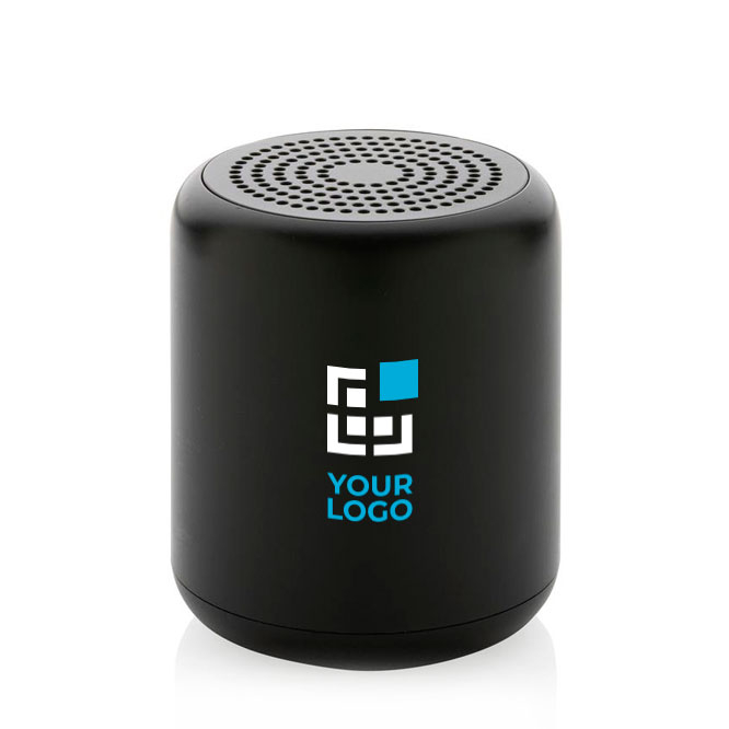 Bluetooth speaker with logo in recycled materials