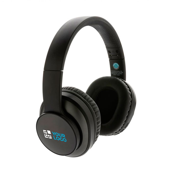 Foldable wireless headphones in recycled aluminium