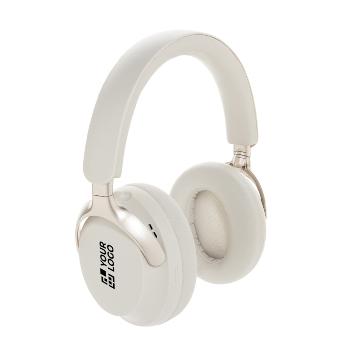 Over-ear headphones with supra-aural design and noise cancellation