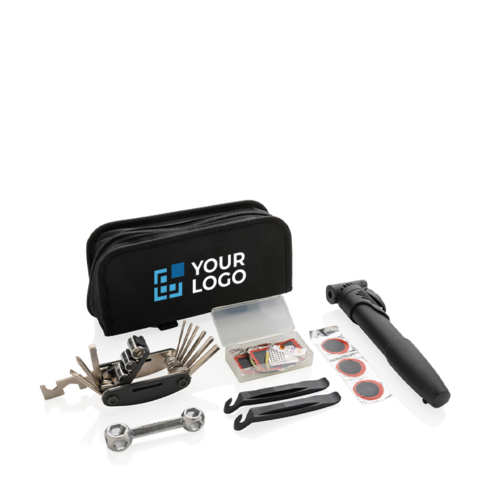 Complete bicycle repair kit set