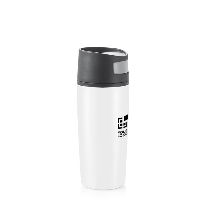 Printed thermal mugs with one-touch opening, 300 ml