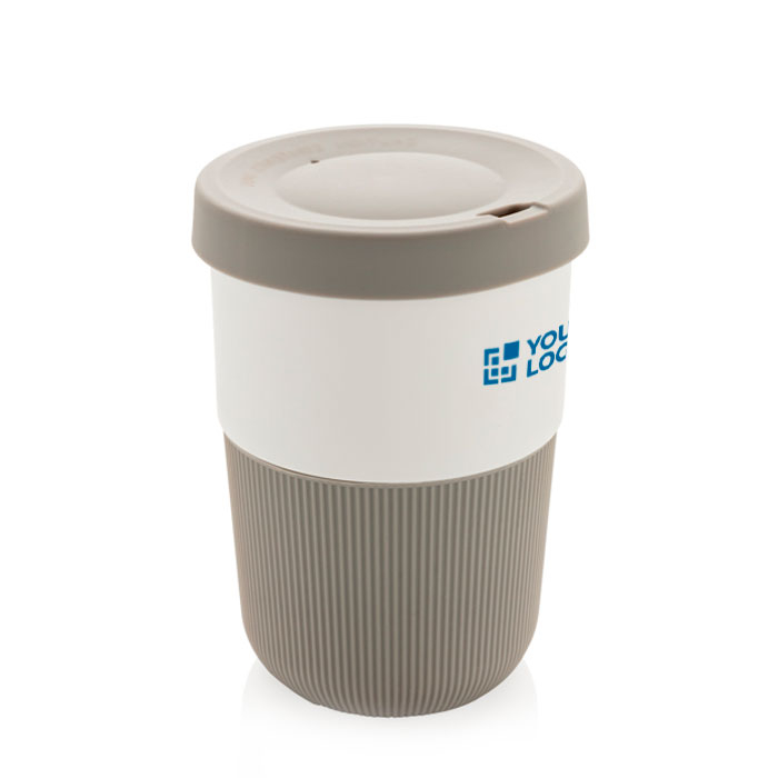 Large sustainable PLA takeaway cup, 380 ml