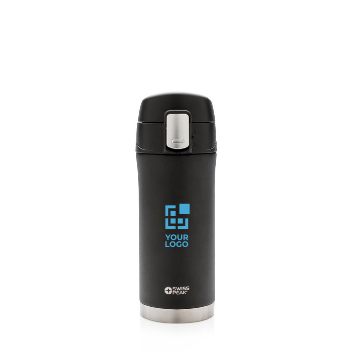 Small printed stainless steel thermos, 300 ml, Swiss Peak