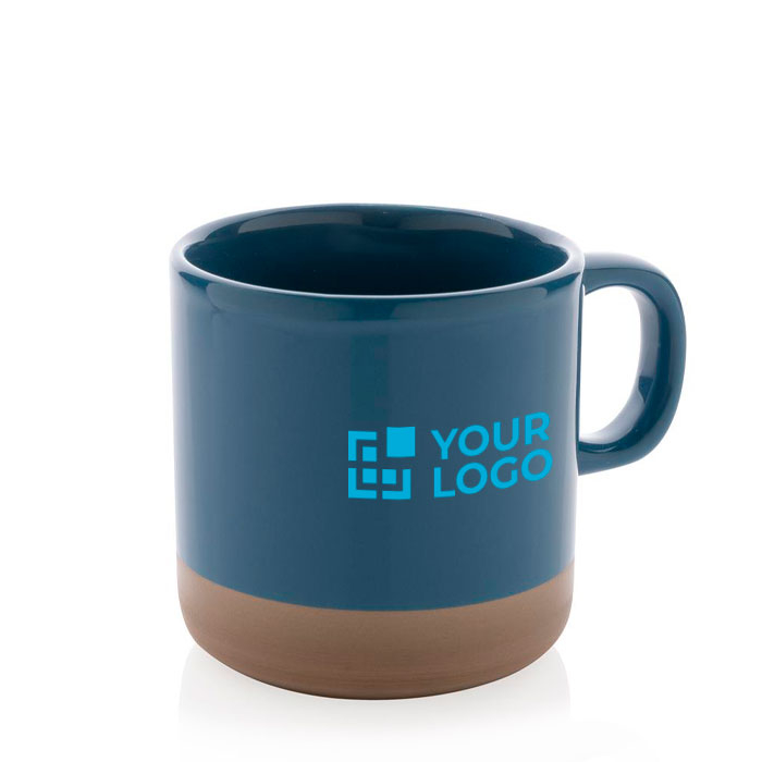 Promotional ceramic mug with original glazed design, 360 ml