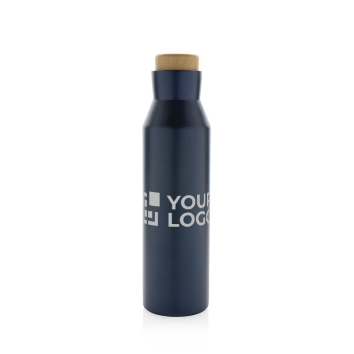 Recycled stainless steel thermal bottle with leakproof lid, 650 ml