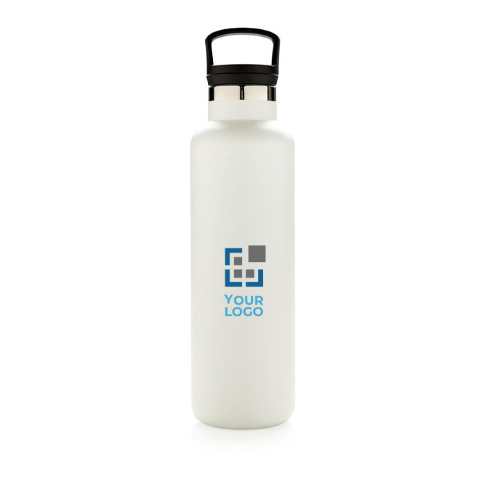 Bottle with infuser lid and wide opening for ice, 600 ml