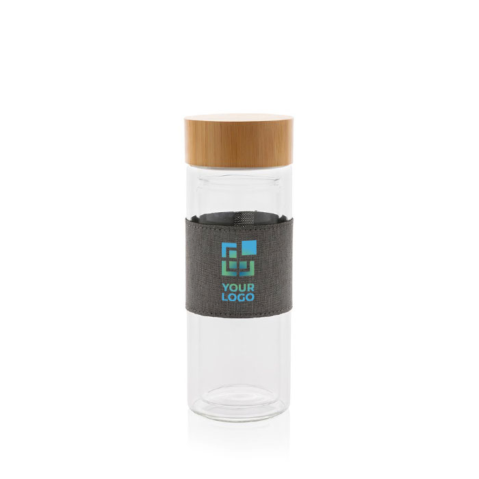 Branded small glass bottles, 360 ml