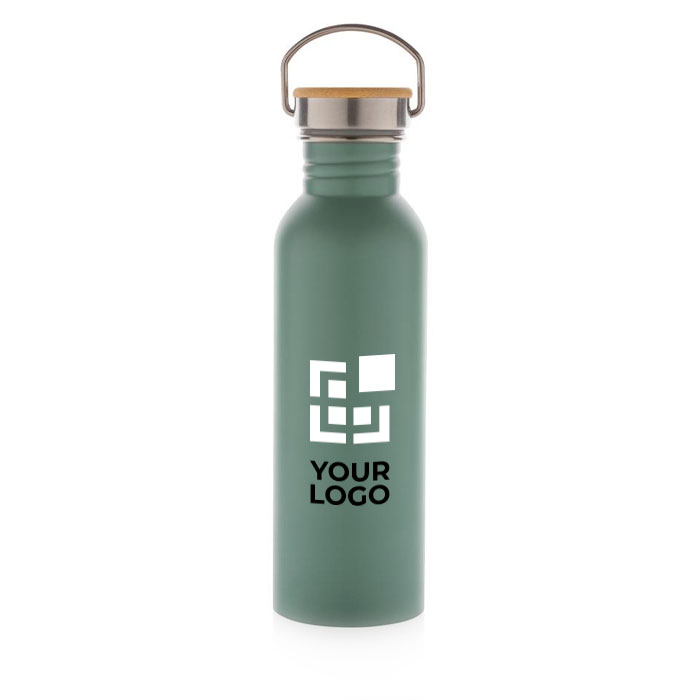 Single-wall steel bottle with lid and handle, 700 ml