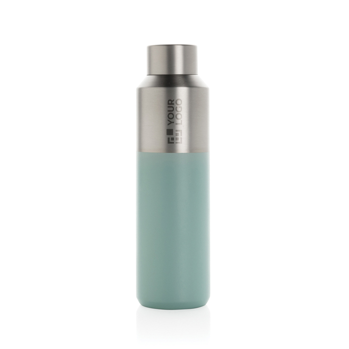 Recycled steel thermal bottle with leakproof cap, 600 ml