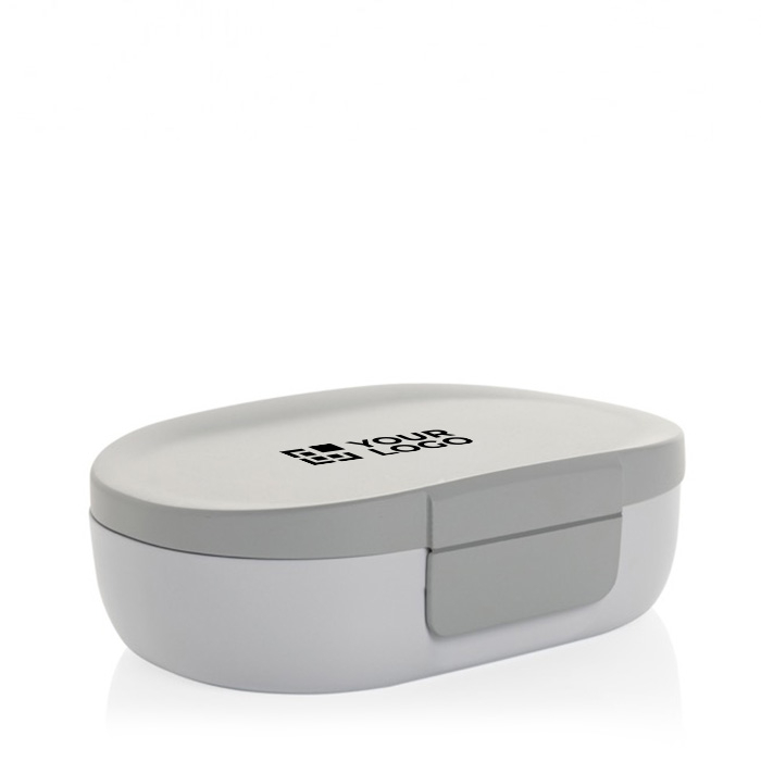 Travel lunchbox in recycled plastic with anti-drip lid, 700 ml