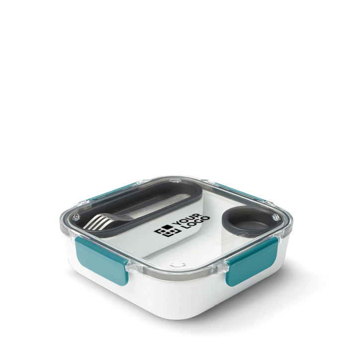 Lunchbox with interior containers and fork, 1 L
