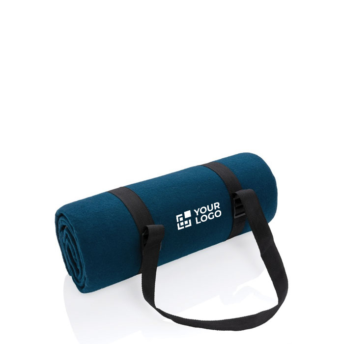 Water-repellent foldable RPET picnic blanket with logo