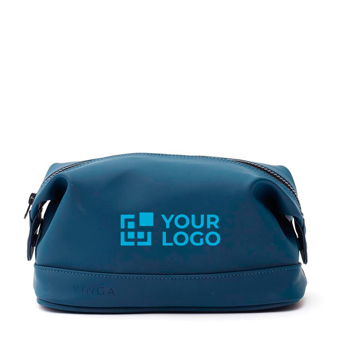 Quality toiletry bag with minimalist water-repellent design