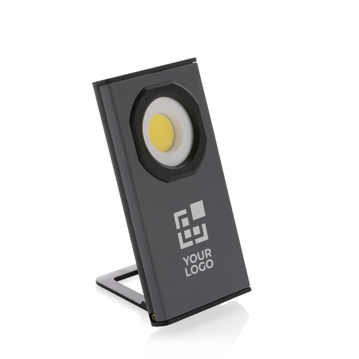 COB super-bright work light with built-in stand