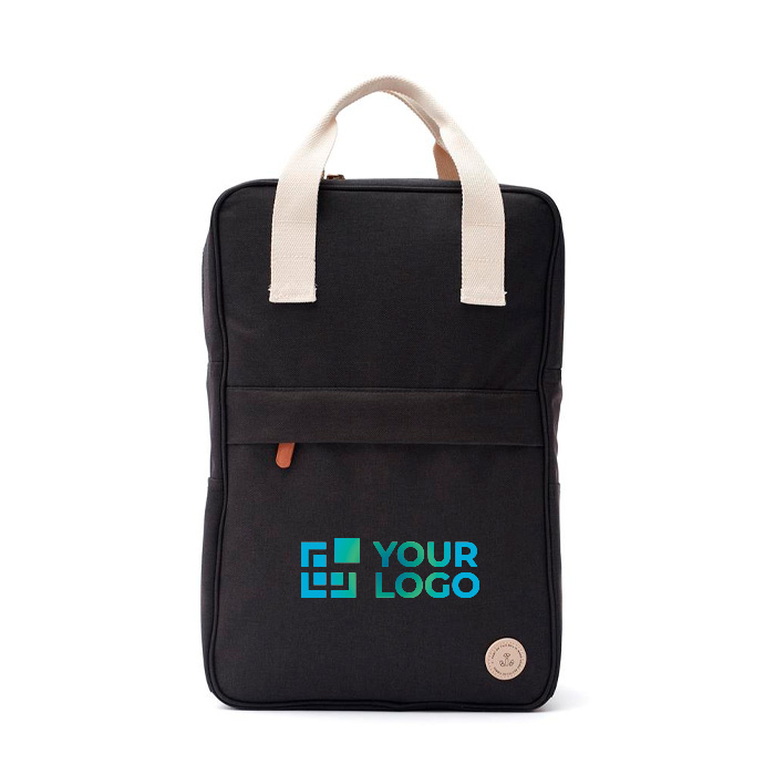 Premium recycled cooler backpack with multiple pockets