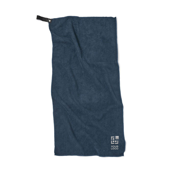Branded high-absorption microfibre towel, 40 × 80 cm