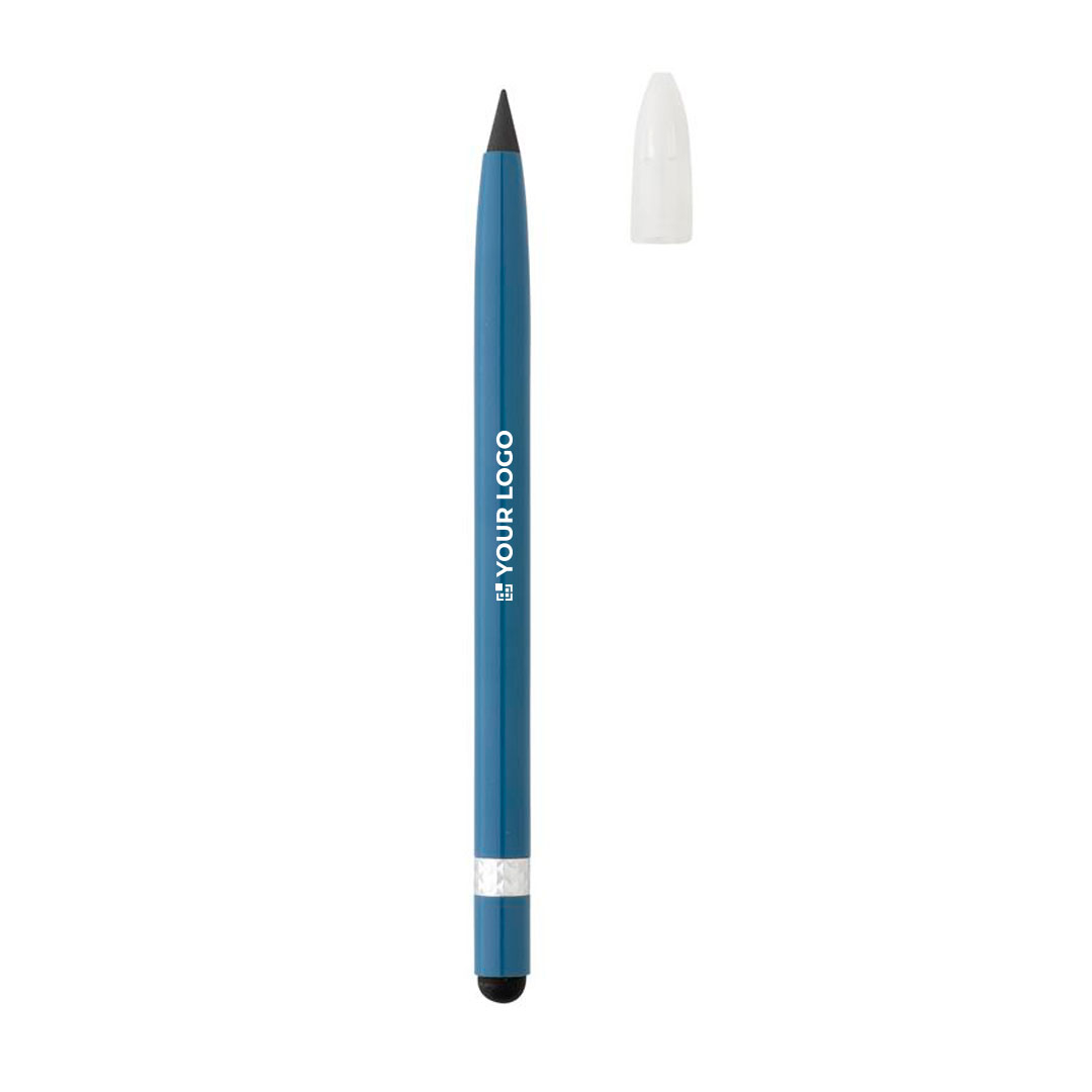 Inkless pen with long-lasting writing tip and eraser