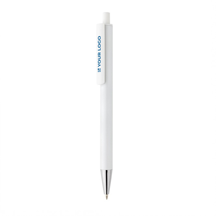Modern pen in recycled aluminium with blue Dokumental® ink