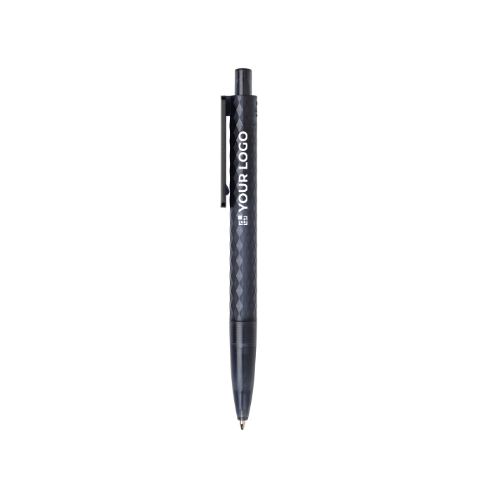 Eco pen with geometric design and blue Dokumental® ink