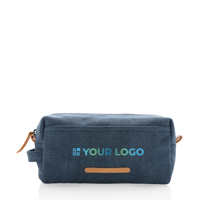 Canvas toiletry bag, ideal for hand luggage